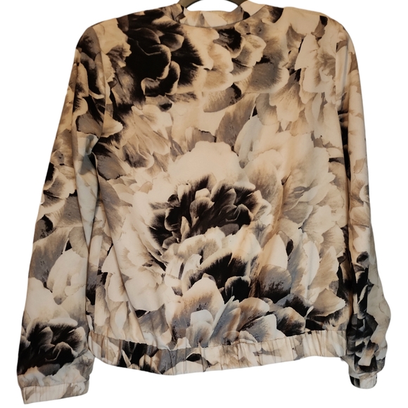 Calvin Klein wind breaker,  stand up collar, long sleeves, floral XS - Picture 8 of 8